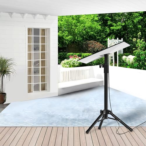 Treesunshine Supporto per Starlink Gen 3, treppiede per Starlink Gen 3, portatile, supporto Starlink regolabile con adattatore per tubi Starlink, per campeggio sulla terrazza sul tetto e viaggi con il