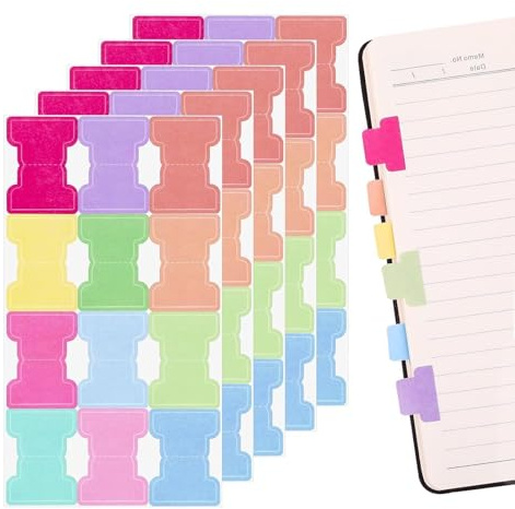 25 Trennstreifen A4 Ordnerteiler Register A5 selbstklebend Indexetiketten, stabile Trennblätter Flipchart Papier Buchetiketten
