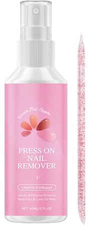 Solvente Per Colla Unghie Finte, Press On Nail Remover, Rimuovi Colla Per Unghie Finte Tipo A Spinta, Rimozione Delicata Per Unghie Finte Colla Per Unghie, Rimuovi Facile E Rapido Per Colla, 60ml
