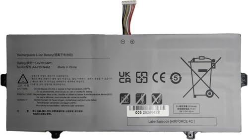 AA-PBSN4AT Laptop Battery Replacement Compatible for SAMSUNG Galaxy Book NP750TDA-XD1US NP750TDA-XD2US Series 15.4V 54Wh
