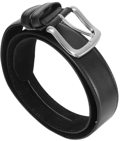 Uonlytech Cinturón de Dinero Oculto para Hombres con Almacenamiento Secreto y Cinturilla Ajustable, Material Pu Negro, Adecuado para Viajes Seguros y Ocultar Objetos Valiosos
