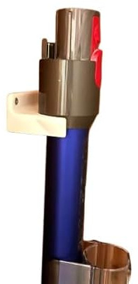 Wall Holder Clip Compatible with Dyson V15 V11 V10 V8 V7 – Long Tube Pipe Mount for Cordless Vacuum Cleaners – Secure Wall Storage for Wand Extension (Vacuum Not Included)