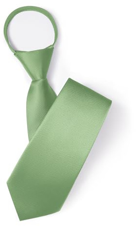 HISDERN krawatten für herren Vorgebundene Verstellbare Krawatten mit Reißverschluss Einfarbiger Klassische Formal Business Hochzeit Schule