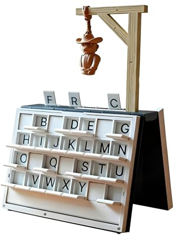 „Hanging Man“-Brettspiel – 3D-Druck, Wort-Ratespiel, lehrreicher Familienspaß | Interaktive Partyspiele für Kinder und Erwachsene zum Erlernen der Rechtschreibung und Vokabeln