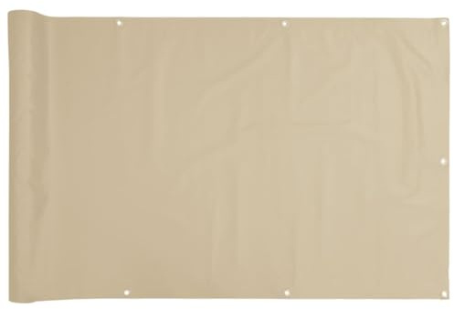 vidaXL Balkonsichtschutz Oxfordgewebe 75x600 cm Beige