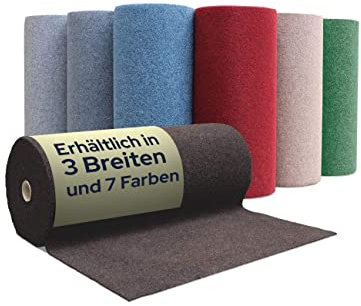 Primaflor Rasenteppich GREEN Meterware – Braun, 1,33m x 27,50m – Outdoor Kunstrasenteppich wetterfest & pflegeleicht