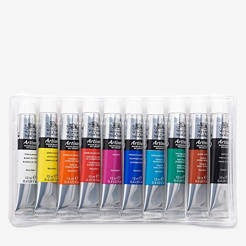 Winsor & Newton Artisan Set di Colori a Olio miscelabili ad Acqua, Multicolore, 12 ml (Confezione da 10), 120 unità