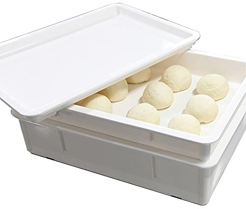 AIZYR Kit De Bac À Pâte (Chariot avec Roues), Boîte De Fermentation De La Pâte À Pizza pour Les Pizzerias, Pâtisseries, Boulangeries,A