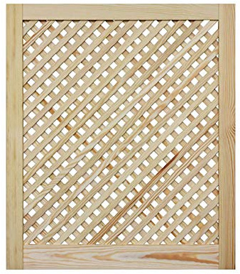 ben+camilla.com Gittertür 69 x 59,4 cm | Hochwertige Kiefer Massivholztüren - unbehandelt für Schrank- & Möbelbau oder Heizungsverkleidung