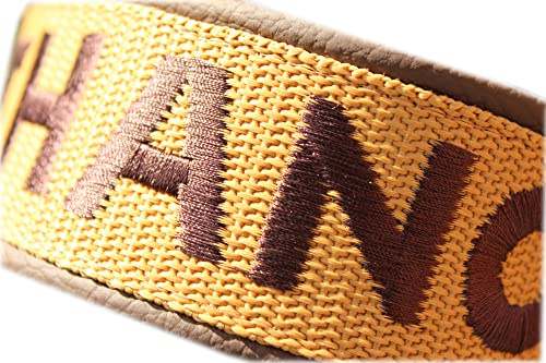 Hundehalsband Leder mit Namen bestickt