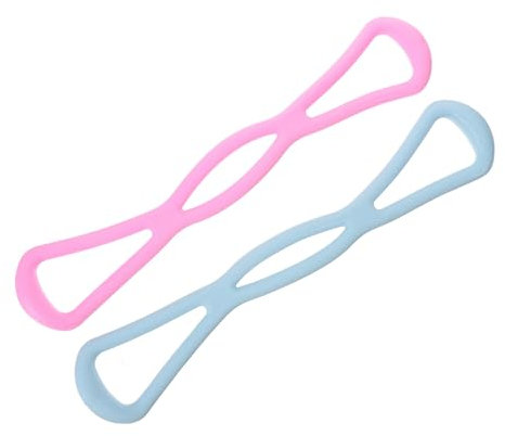 HONMEET 2-teiliger Rückentrainer Elastischer Armzugtrainer Für Frauen Brustexpander Aus TPR-Material Für Muskeltraining