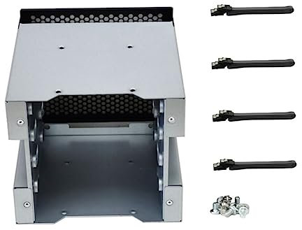 Mobestech Gehäuse Für -festplatten Festplattenkäfig Mit Einfacher Installation Ohne Bohren Erforderlich Optimiertes Wärmeableitungsdesign Für Verlängerte Lebensdauer Hochwertige Verarbeitung