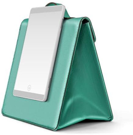 HBNOM Makeup Box with Mirror and Lights, LED Three-Color Adjustable Makeup Mirror, Smart Touch and Stable Suction Force, Rechargeable Lighted Makeup Mirror,Green