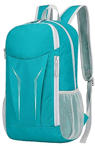 tuwiwol Vielseitiger Reiserucksack für Outdoor Abenteuer – wasserdichte und langlebige Nylon Umhängetasche für Herren und Damen, BLAUER SEE