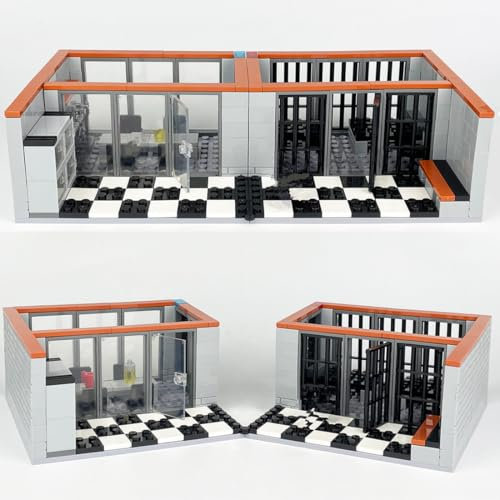 YLtremker City Polizeistationen Szene Bausteine, 302 Teiles Militär SWAT Team Minifiguren Soldaten Gefängnis Modellbausatz Klemmbausteine