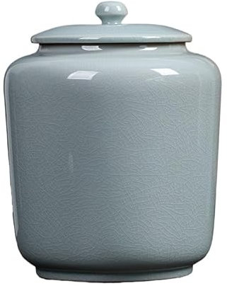 Lata grande para té, recipiente de cerámica para almacenamiento de té, caja para té, tarro sellado, contenedor para té, organizador de té, caja de almacenamiento, lata para té, botes de cocina