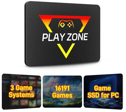 Retro Gaming Console with Built in 16191 Game, Plug and Play Video Game Console for PC, Emulator Console Compatible 80+ Game Emulator, 3 Game Systems in 1TB Game SSD, Retro Game Stick