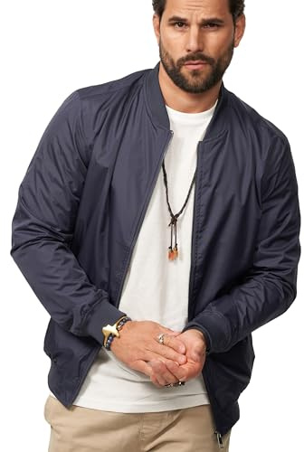 Soulstar Herren Blouson-Jacke leichte Übergangsjacke Dünne Bomberjacke mit Baseball Stehkragen Men's Jacket für Männer