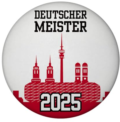 München Skyline Magnet mit Flaschenöffner - Deutscher Meister 2025 Lustiger Magnet mit Flaschenöffner für Heimatstolze Bayern