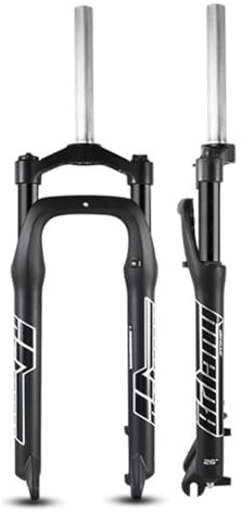 Fourche à suspension pour VTT Fat Tire 20/26 x 4 pouces, débattement 100/110 mm, fourche avant à ressort pour vélo électrique de plage et de neige, fourche droite pour frein à disque 1-1/8, 9 x 135