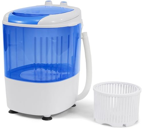 Elevon Mini secadora de centrifugado portátil, lavandería compacta para el hogar, apartamento, RV, azul