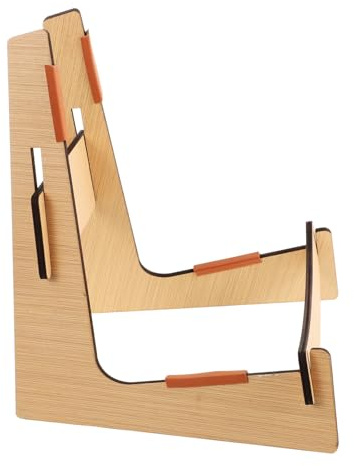 CONGARTENO Supporto Chitarra Acustica in Legno Stabile per Basso Ukulele e Violino Supporto da Pavimento Sicuro per Strumenti Multipli Design Elegante e Resistente