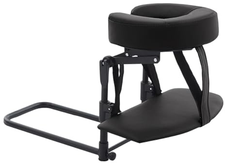 Oshhni Poggiatesta per materasso Kit per massaggio domestico Altezza regolabile Cuscino a faccia in giù Multifunzione Comodo per lettino da bellezza, Nero