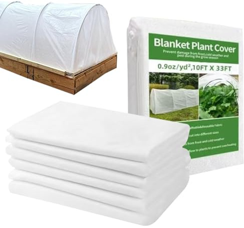 Yjkedfh Teli Antigelo per Piante da Esterno - Teli Tesi Galleggianti per Aiuole,Tessuto di Protezione Solare per Climi Freddi,Giardino Alberi Ortaggi Arbusti Serre