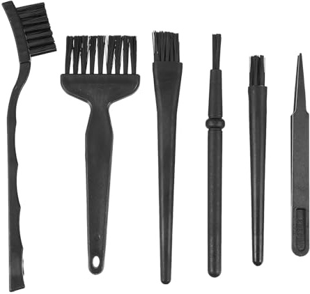 UTHCLO Kit de 6 Brosses Antistatiques pour Nettoyage Électronique Brosses pour Clavier Mécanique et Ordinateur Accessoires Légers et Résistants pour Dépoussiérer Claviers Ports USB et