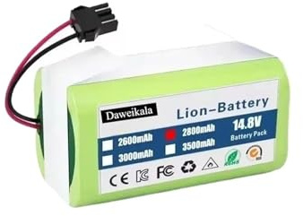 Batería De Iones De Litio De 14,4 V, Compatible Con Conga, Excellence 950, 990, 1090, 1790 Y 1990, Y Con Eufy Y Robovac 11S Y 12 X500.(2800mAh)