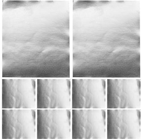 Patch D'étanchéité Pot en Aluminium 10 Feuilles Argenté, Anti-taches | Feuilles Légères, Fermeture, Usage la Cuisine et Réparation de Marmites