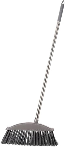 TOVINANNA Cleaning Brush Outdoor Broom with Handle and Soft Bristles for Kitchen and Patio Sweeping