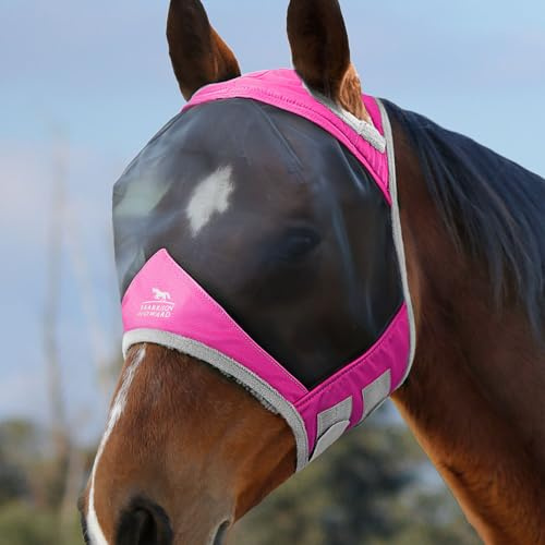 Harrison Howard CareMaster Pro Luminous - Maschera da mosche con protezione UV e imbottitura in pile standard, colore: Rosa