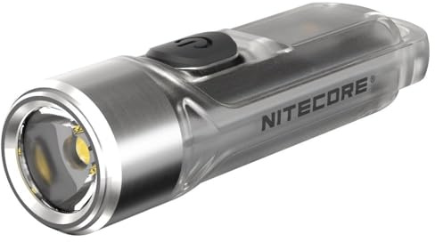 Nitecore Tiki GITD nyckelring lyser i mörkret, transparent, en storlek