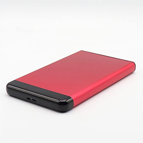 Disque dur externe HDD 2,5 2 To 1 To 500 Go USB 3.0 de stockage de sauvegarde pour PC, ordinateurs de bureau, Mackook, ordinateurs portables, PS4, Smart TV (rouge, 500 Go)