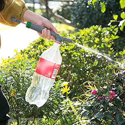 Yolluu Pompa ad aria ad alta pressione Spruzzatore manuale Regolabile, Giardinaggio Fiore Bottiglia d'acqua Twist Alternativa Ugello Bevande Bottiglie Pompa
