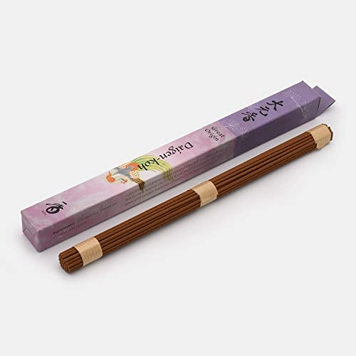 Zen Minded - Shoyeido Daigen-KOH Ottima origine bastoncini di incenso giapponesi 100% francobolli naturali e legno di sandalo - 30 bastoncini lunghi in scatola