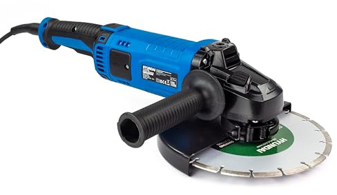 Hyundai 2000W Electric Angle Grinder 230mm 9 Inch Disc, Heavy Duty Mains Grinder for Cutting Grinding Polishing, 230V, 3 Year Warranty