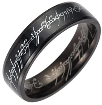 YAHOYA Titanstahl EIN Ring der Macht Ring für Männer Frauen Gold Farbe Edelstahl Mode Schmuck Film of Ring