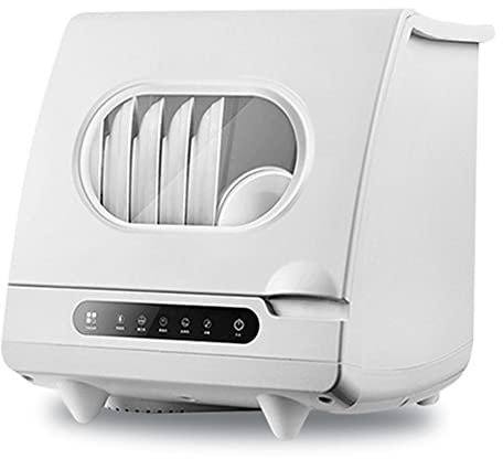 Table Top Free Instale 5 Programas de Lavado, Lavavajillas para 4-6 Personas, para Dormitorios de Apartamentos pequeños Cabina de RV, Vasos de Agua Lavables Frutas Platos Sucios, 5L (Color : Whi