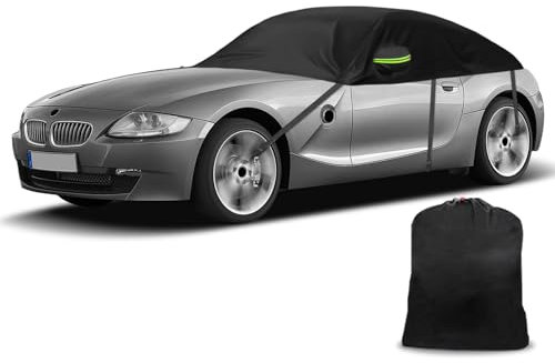 Copertura Auto Impermeabile Sostituzione per BMW Z4 E85 2002-2008, Copriauto Metà Morbida per Tetto Auto impermeabile, Mezzo Garage Telone, Copertura Antivento per Tutte Stagioni, Resistente raggi UV