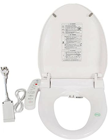 Siège de Bidet électronique, Siège Chauffant, Abattant de toilettes Japonais avec télécommande déportée, Siège de Toilette Intelligent, Eau chaude et sèche