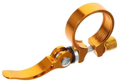 GOOHOCHY Lässige Fahrradsattelklemme aus Aluminiumlegierung mit Schraubfeineinstellung Geeignet für 31,8mm Sitzrohrdurchmesser Einfache Verstellung für Klappräder und Rennräder