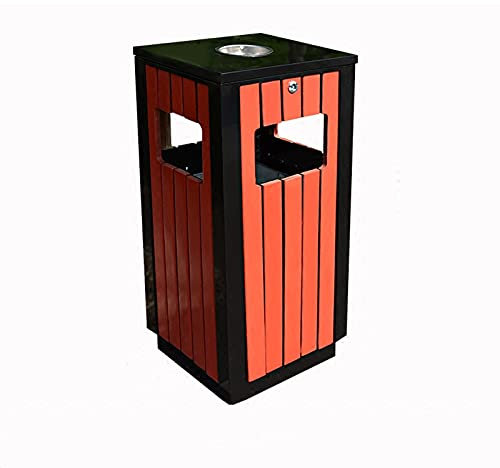 Cubo de Basura al Aire Libre Bote de basura Papelera de basura al aire libre Papelera de basura Cuadrado Papelera de reciclaje de residuos Panel incrustado Papelera de basura for uso en exteriores Bot