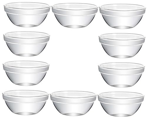 FELTECHELECTR 10stücke Dessertschalen Mehrzweck Transparente Speiseschalen Haushalt Salat Schalen Für Küche Nützliche Zum Abmessen Von Zutaten