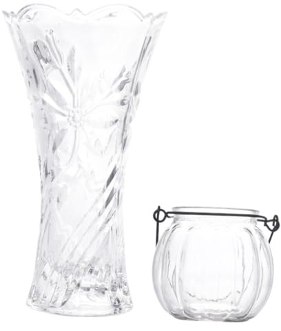 Yardenfun Maceta Seca De Cristal Estilo Nórdico Decoración De Hogar Florero Simple y Elegante