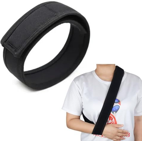 Armschlinge Schulter,Armschlinge,Verstellbar Leicht Komfortabel Schulterschlinge,Atmungsaktiv,Einstellbare Armschlaufe Schulterschlinge,Medizinische Schulterstütze für Verletzten Arm/Hand/Ellenbogen