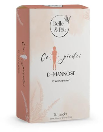 BELLE ET BIO - Stick D-mannose - Fabriqué en France - Confort urinaire- 10 sticks
