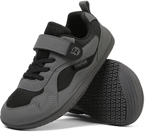 Freiluftkind Everest Kids – Zapatillas Barefoot Antideslizantes Antracita/Talla 27 EU – Nuestras Zapatillas Barefoot para niños apoyan el Desarrollo Saludable de los pies de tu Hijo.