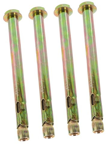 jojofuny Perno de Anclaje Moleteado para Hormigón M10x150 Mm Acero al Carbono Kit de Anclaje de Pared de 4 Piezas Fácil de Instalar